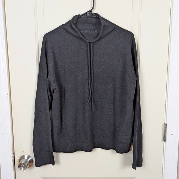 Theory | Black Cashmere Funnel Neck Pullover Size Medium - Picture 1 of 8